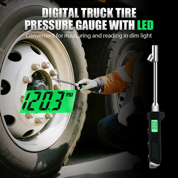 Ψηφιακός μετρητής πίεσης ελαστικών για φορτηγά με LED