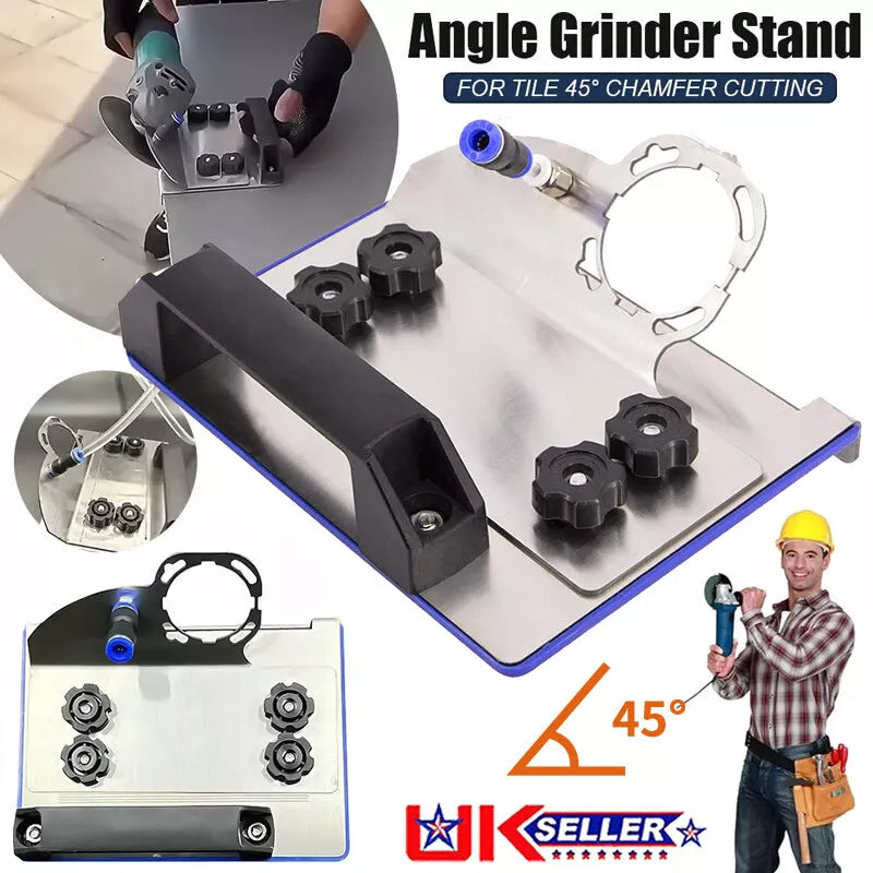 🔥👍Γωνιακός μύλος βάσης για κοπή πλακιδίων σε λοξότμηση 45°, γωνιακός μύλος βάσης για κοπή πλακιδίων για γωνιακούς μύλους τύπου 100 (Χρώμα: 1 τεμ.)