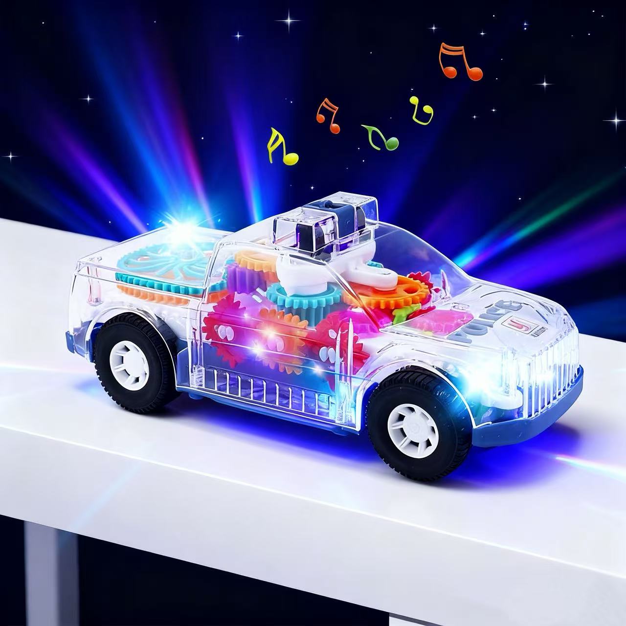 🔥【Χαμηλότερη τιμή για περιορισμένο χρονικό διάστημα】 🚔️🚨Εκπαιδευτικό παιχνίδι προσομοίωσης με φωτάκι περιπολικού και μουσική για παιδιά