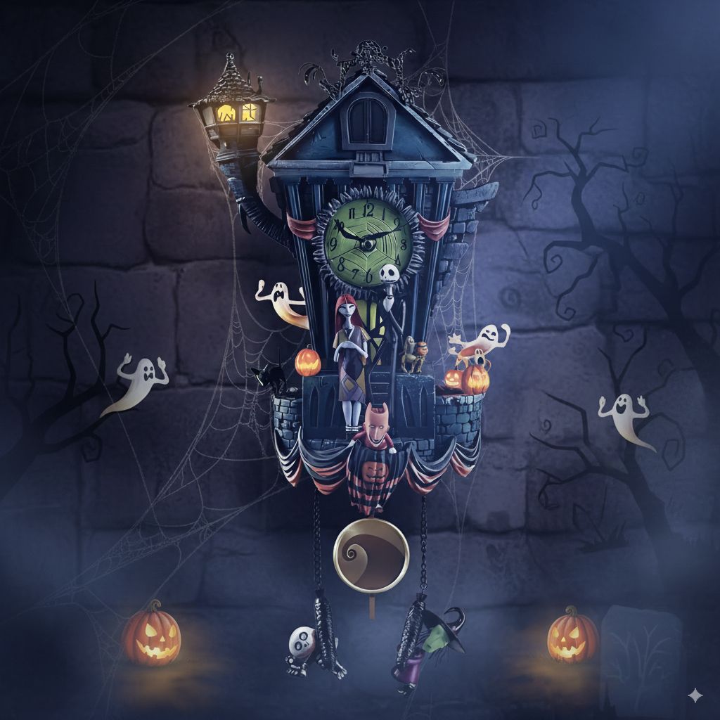 👻 ΕΚΠΤΩΣΗ ΣΕΖΟΝ SPOILER 50% 🔥Κούκος Ρολόι από την ταινία Εφιάλτης Πριν τα Χριστούγεννα 🕰️