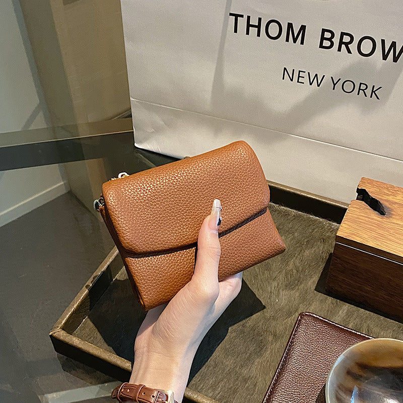 🔥✨⏰Πορτοφόλι Unisex από γνήσιο δέρμα Pebble με προστασία RFID🔥