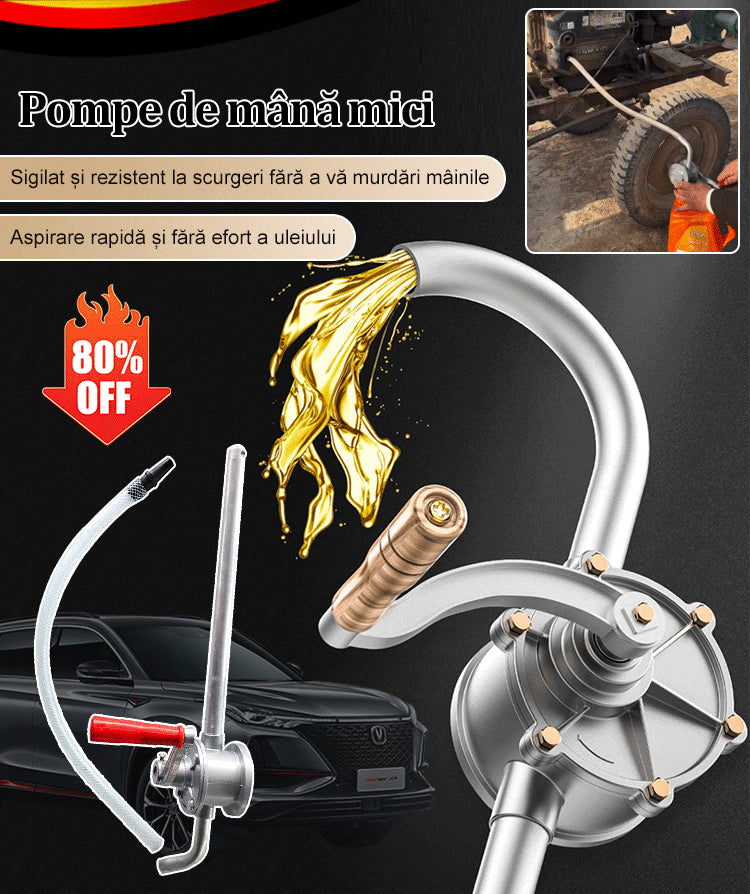 🛠️Μικρή αντλία λαδιού αλουμινίου, χειροκίνητη πλήρωση με λάδι ταχυτήτων