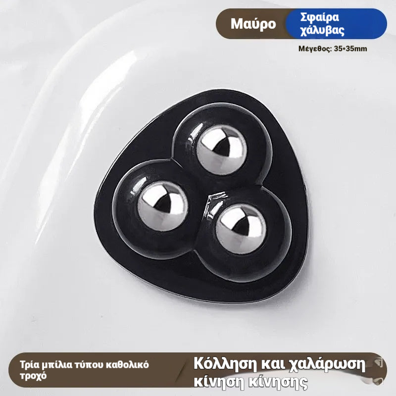 🔥1 σετ 10 τεμαχίων🔥🌟Τροχαλία περιστρεφόμενη 360°, ισχυρή φέρουσα ικανότητα, τροχαλία γενικής χρήσης για οικιακή χρήση✅