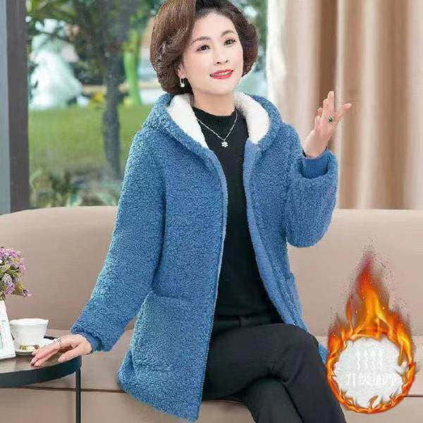 🔥【M-4XL】Φουσκωτό παλτό με μακριά μανίκια και κουκούλα 2025