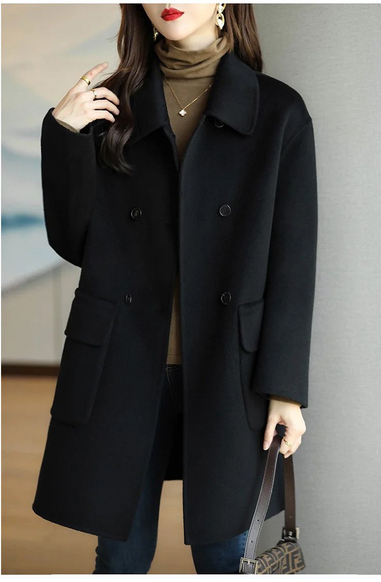 💖🔥 【Ειδική έκπτωση εποχικής αλλαγής -50%】 Νέα φθινοπωρινή-χειμερινή διπλής στρώσης κασμιρένια ζακέτα – Υψηλής ποιότητας