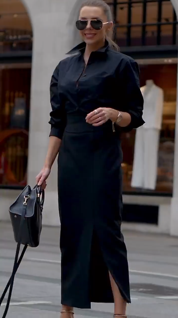 【S-3XL】Κομψό φόρεμα με όρθιο γιακά σε βρετανικό στυλ