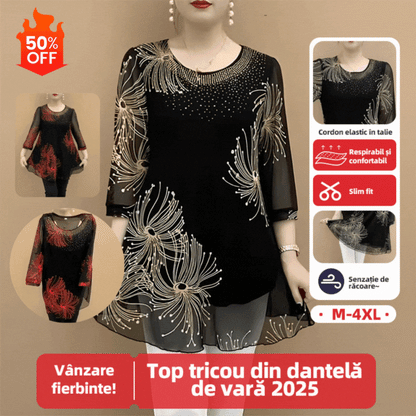 【S-4XL】Καλοκαιρινό Δαντελένιο T-shirt 2025