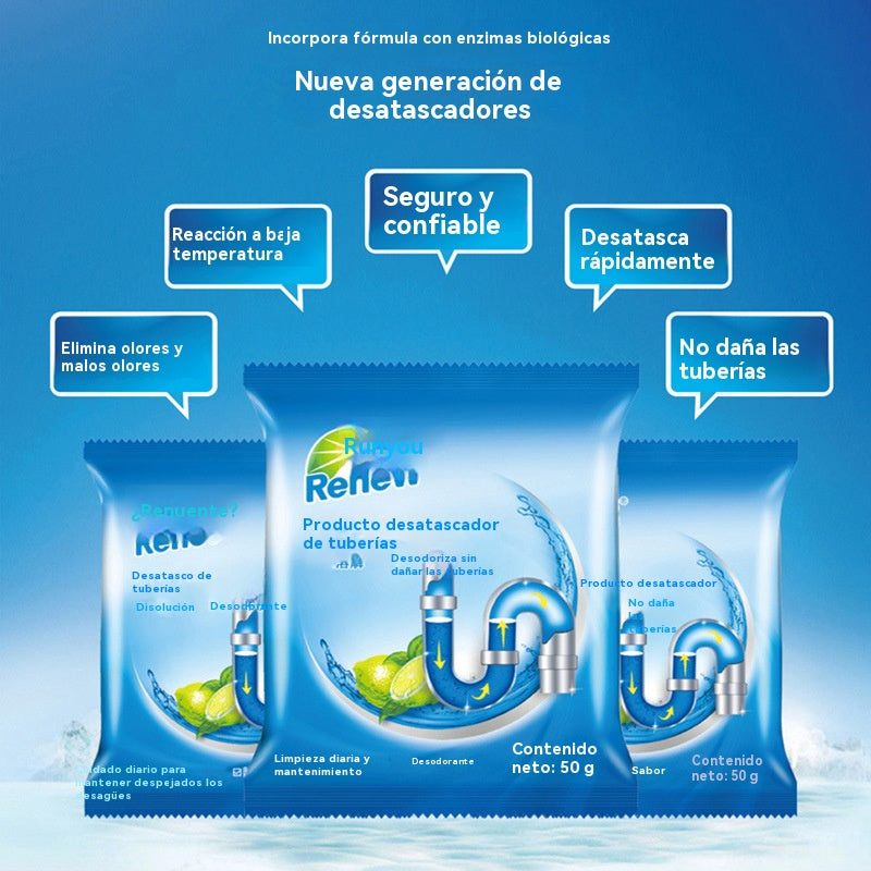 💪💪Ισχυρό καθαριστικό αποχετεύσεων, κατάλληλο για τη διάλυση και τη διάβρωση φραγμένων λιπών σε τουαλέτες, αποχετεύσεις δαπέδου, υπονόμους και κουζίνες.