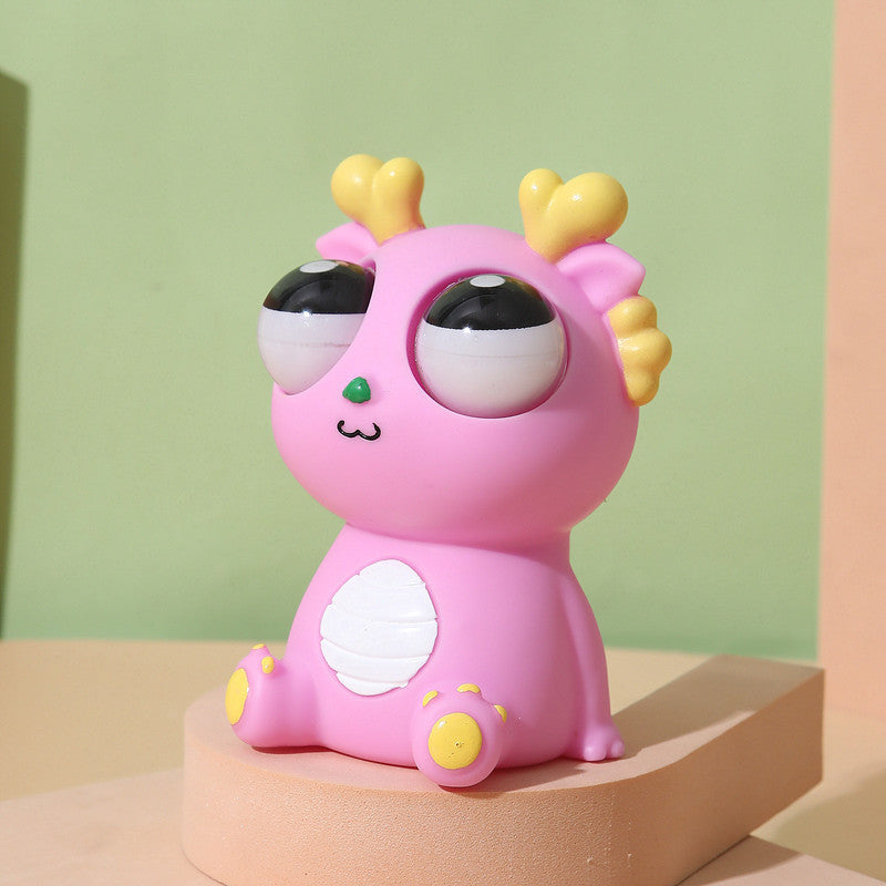 🔥Είδη με υψηλές πωλήσεις🔥Παιχνίδι ανακούφισης από το στρες με δράκο Pop-Eyed - Φιγούρα Δράκου-Ανθρώπου που συμπιέζεται και κοιτάζει επίμονα