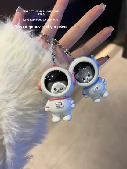 🔥【Αγοράστε 1 Πάρτε 1 Δωρεάν】❤i love you❤ Μπρελόκ Star Sky Astronaut Χαριτωμένο Ομιλιόμενο Αστροναύτη Δημιουργικό Νυχτερινό Φως