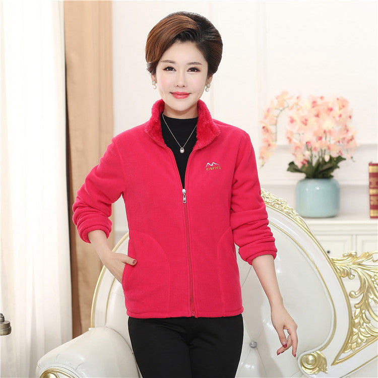 [XL-5XL] Damska gruba kurtka polarowa