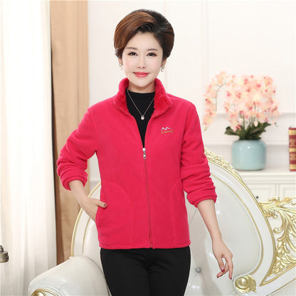 [XL-5XL] Damska gruba kurtka polarowa