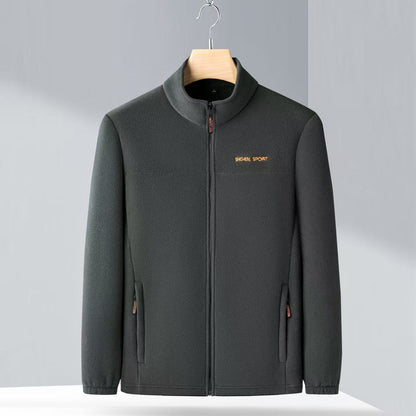 🧥🍂🔥Αγοράστε 1 και πάρτε 1 δωρεάν🔥Ανδρικό Φθινοπωρινό και Χειμερινό Φλις Μπουφάν Polar, Φλις Μπουφάν με Ψηλό Γιακά για Νέους και Μεσήλικες Άνδρες