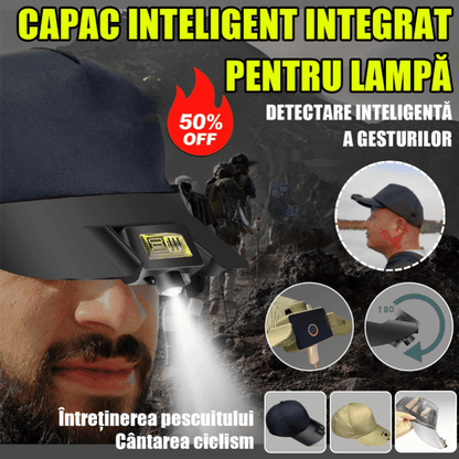 🧢🌙🔦🔥Ενσωματωμένο έξυπνο καπάκι LED, φως για νυχτερινό ψάρεμα, εύκολη φόρτιση, μεγάλη διάρκεια ζωής μπαταρίας