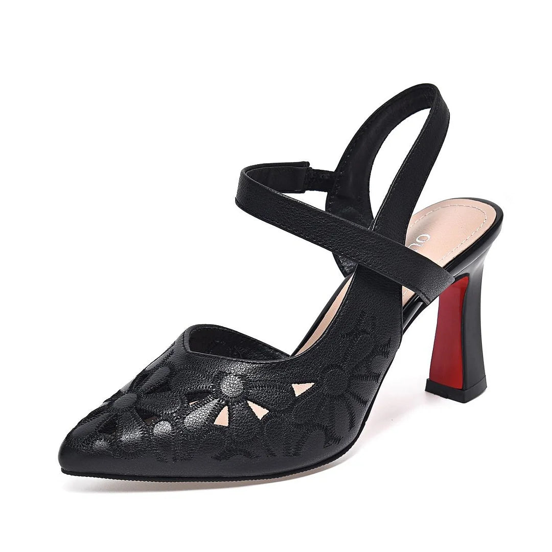 【35-41】🔥】Υψηλής ποιότητας και άνετα μονόχρωμα μυτερά ψηλοτάκουνα