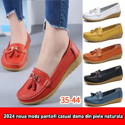 🔥【35-44】2025 νέα μοντέρνα δερμάτινα casual παπούτσια για γυναίκες