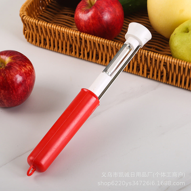 🔥【Αγοράστε 1 Πάρτε 1 Δωρεάν】🔥Τηλεσκοπικός αποφλοιωτής φρούτων και πυρήνα από ανοξείδωτο ατσάλι, πολυλειτουργικός αποφλοιωτής δύο σε ένα