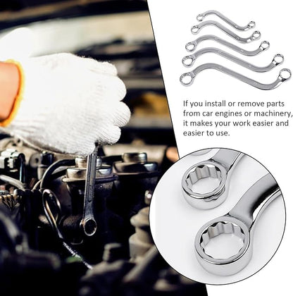 Σετ 5 κλειδιών καρυδάκια διπλής άκρης σε σχήμα S