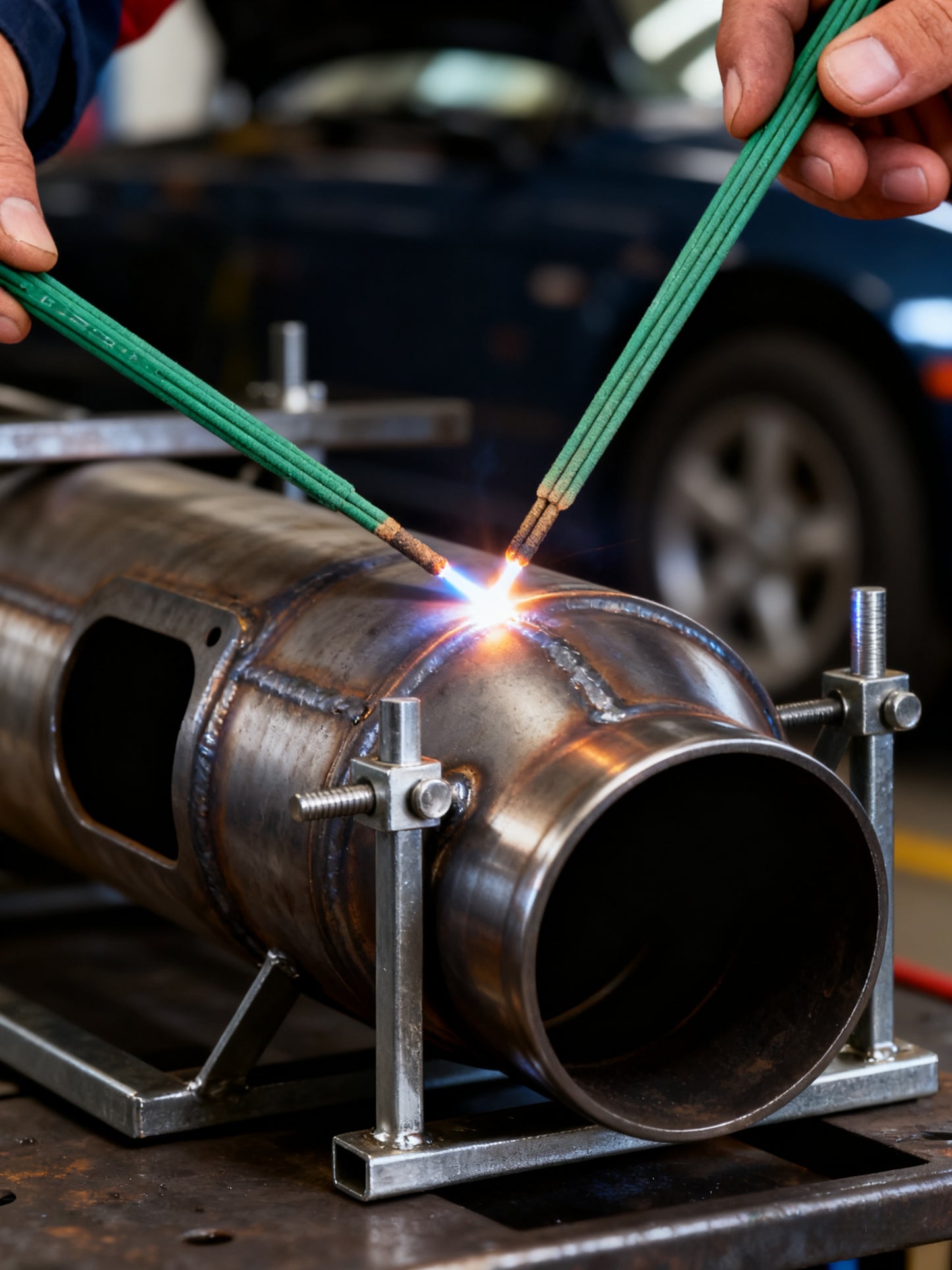 🟢【20τεμάχια】 Πράσινο ηλεκτρόδιο συγκόλλησης 2.0 – ιδανικό για λεπτές λαμαρίνες, χωρίς διατρήσεις!