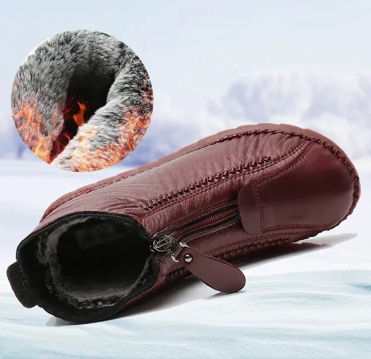 🔥Περιορισμένη προσφορά: Έκπτωση 40%🔥【35-41】Ιταλικές χειροποίητες γυναικείες αντιολισθητικές γνήσιες δερμάτινες μπότες αστραγάλου