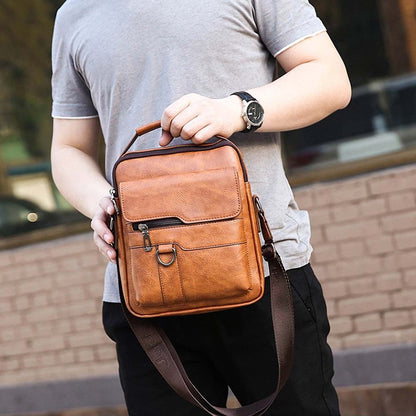 🔥✨【Προσφορά Περιορισμένης Διάρκειας】👜 Ανδρική Μοντέρνα Δερμάτινη Τσάντα Επαγγελματικού Χώρου