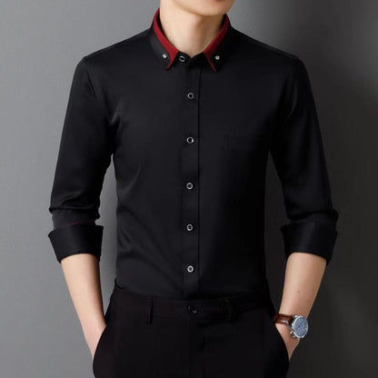 👔【S-4XL】2025 Το νέο αναπνεύσιμο επαγγελματικό casual ανδρικό πουκάμισο