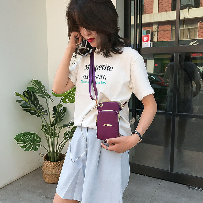 🔥Χαμηλή τιμή hot sales🔥Νέα τσάντα ώμου για κάθετο αθλητικό κινητό τηλέφωνο, ελαφριά, μίνι τυπωμένη, πολυλειτουργική, φορητή τσάντα ώμου