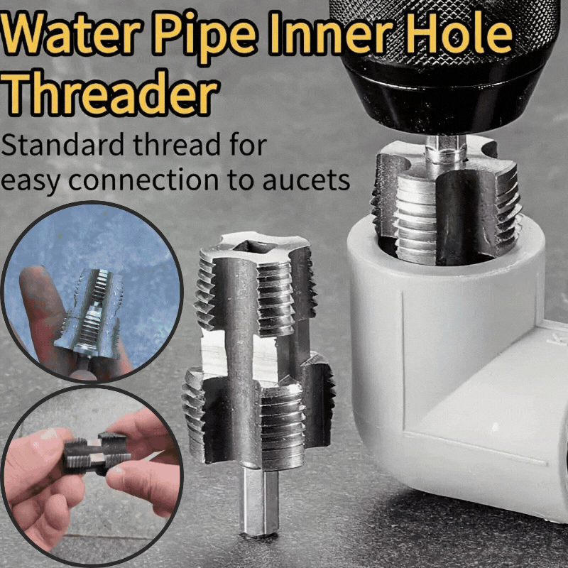 🛠️【Σετ εργαλείων για άνοιγμα εσωτερικού + εξωτερικού σπειρώματος】Κατάλληλο για πλαστικούς σωλήνες νερού PPR και PVC 1/2 και 3/4 ίντσες.