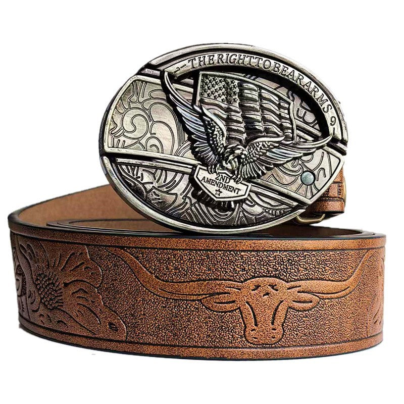 🆒🎁Ειδική προσφορά περιορισμένης διάρκειας👍Ανδρική ζώνη με ανάγλυφο σχέδιο και ενσωματωμένο μαχαίρι