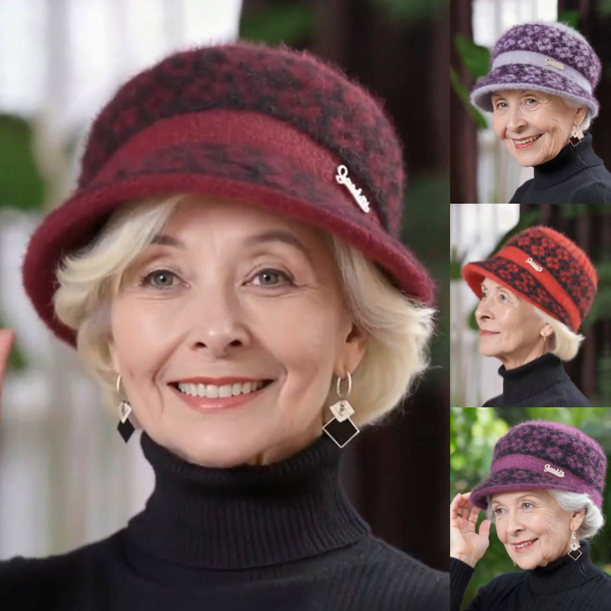 👒χειμώνας νέο μοντέρνο ζεστό βελούδινο καπέλο