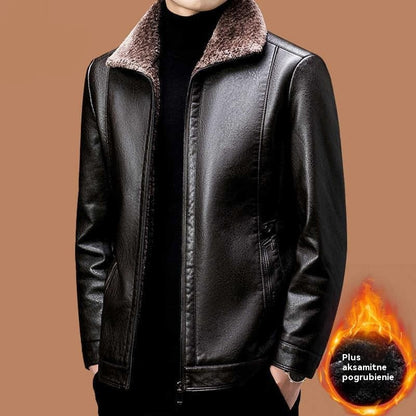 🔥【Καυτή Προσφορά】🔥【M-3XL】🖤Ανδρικό Χειμερινό Μαλακό Χοντρό Μπουφάν από Δέρμα Προβάτων 2025, Casual