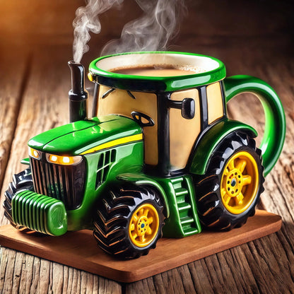 🚜☕️ Ρετρό κούπα καφέ σε σχήμα τρακτέρ – Μοναδικός σχεδιασμός, ιδανική για δώρο & συλλογή