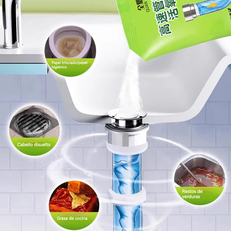 🔥【Αγοράστε 1 και πάρτε 2 δωρεάν】🔥Αφρώδης σκόνη καθαρισμού σωλήνων | Διαλύει άμεσα το λίπος και τα μπλοκαρίσματα, αφαιρεί τις οσμές και τα άλατα