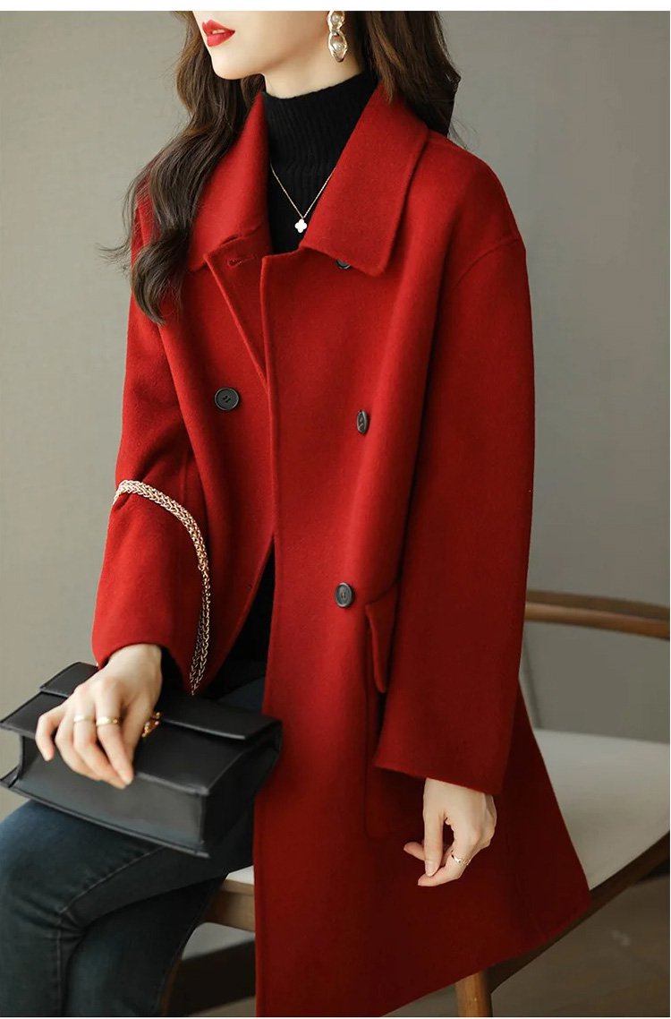 💖🔥 【Ειδική έκπτωση εποχικής αλλαγής -50%】 Νέα φθινοπωρινή-χειμερινή διπλής στρώσης κασμιρένια ζακέτα – Υψηλής ποιότητας