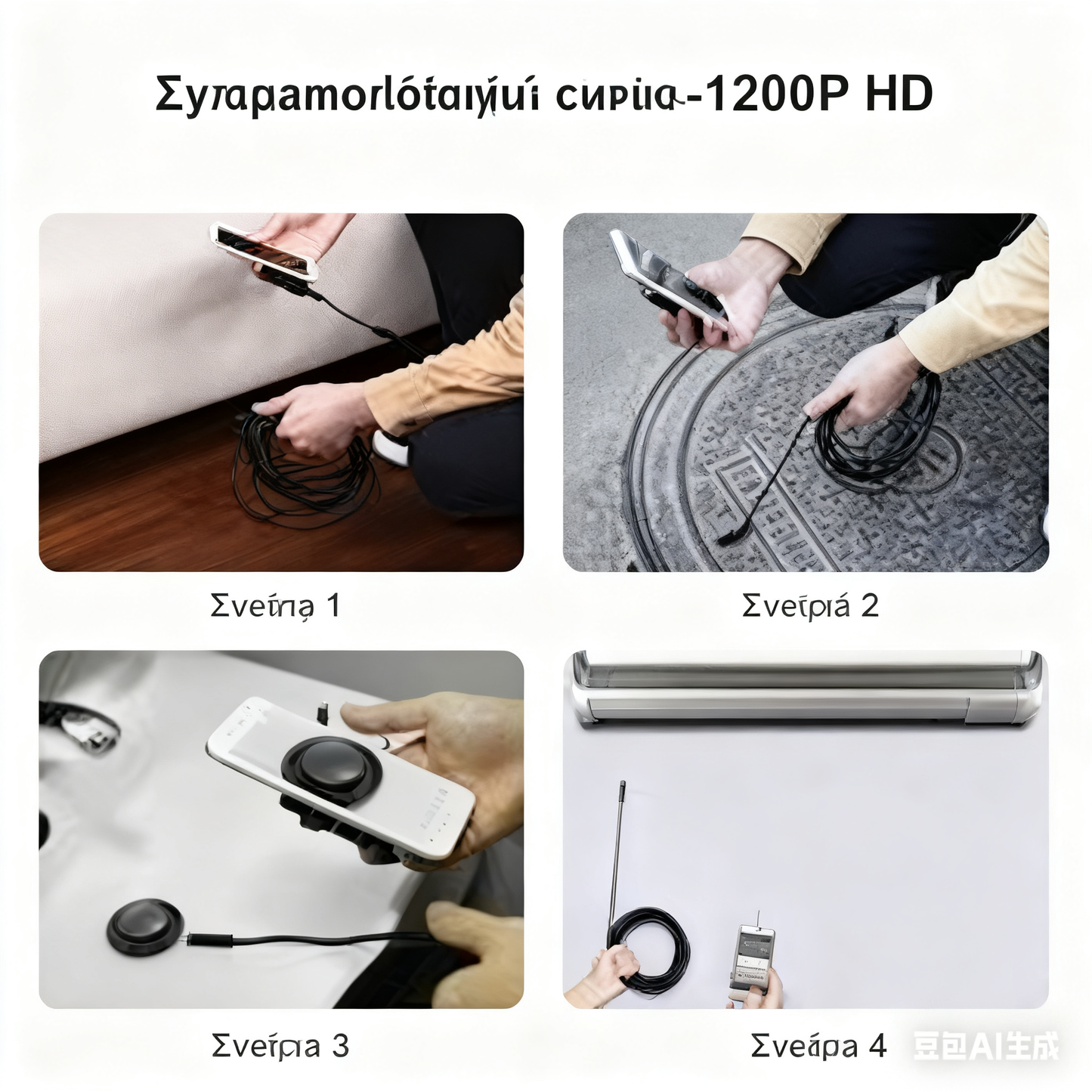 （Τύπος-c、USB、Micro USB）3 σε 1 ενδοσκόπιο【1M】