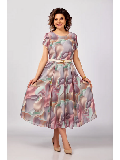 🔥🥰【S-5XL】Νέο και κομψό φόρεμα από σιφόν υψηλής ποιότητας