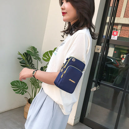 🔥Χαμηλή τιμή hot sales🔥Νέα τσάντα ώμου για κάθετο αθλητικό κινητό τηλέφωνο, ελαφριά, μίνι τυπωμένη, πολυλειτουργική, φορητή τσάντα ώμου