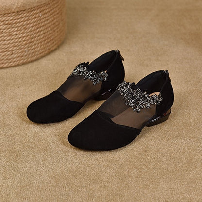 ✨【35-41】🏆2025 νέες σφηνοτάκουνες με κοίλο πλέγμα με μαλακό πάτο για γυναίκες