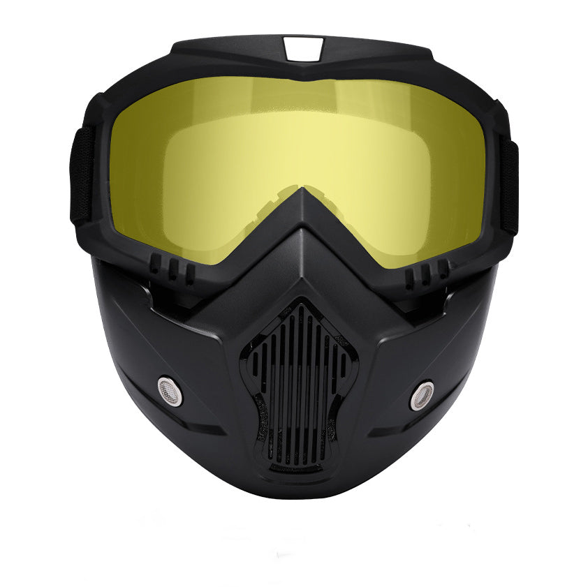 🔥 Προσφορά περιορισμένου χρόνου😎Κράνος μοτοσικλέτας με φακό PC, ιππασία, εξοπλισμός εκτός δρόμου, εξωτερική μάσκα Harley, γυαλιά