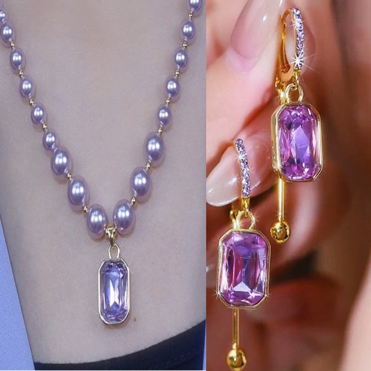 🔥【Χαμηλή τιμή για περιορισμένο χρονικό διάστημα】Τα νέα φθινοπωρινά και χειμερινά στυλ μπορούν να συνδυαστούν με μενταγιόν και σκουλαρίκια από μαργαριτάρια