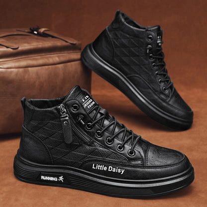 🔥【39-44】Ανδρικά Casual Ψηλά Αθλητικά Παπούτσια με Πλαϊνό Φερμουάρ