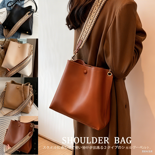 🔥【Χαμηλότερη τιμή για περιορισμένο χρονικό διάστημα】🔥Μεγάλης χωρητικότητας vintage τσάντα ώμου από μαλακό δέρμα