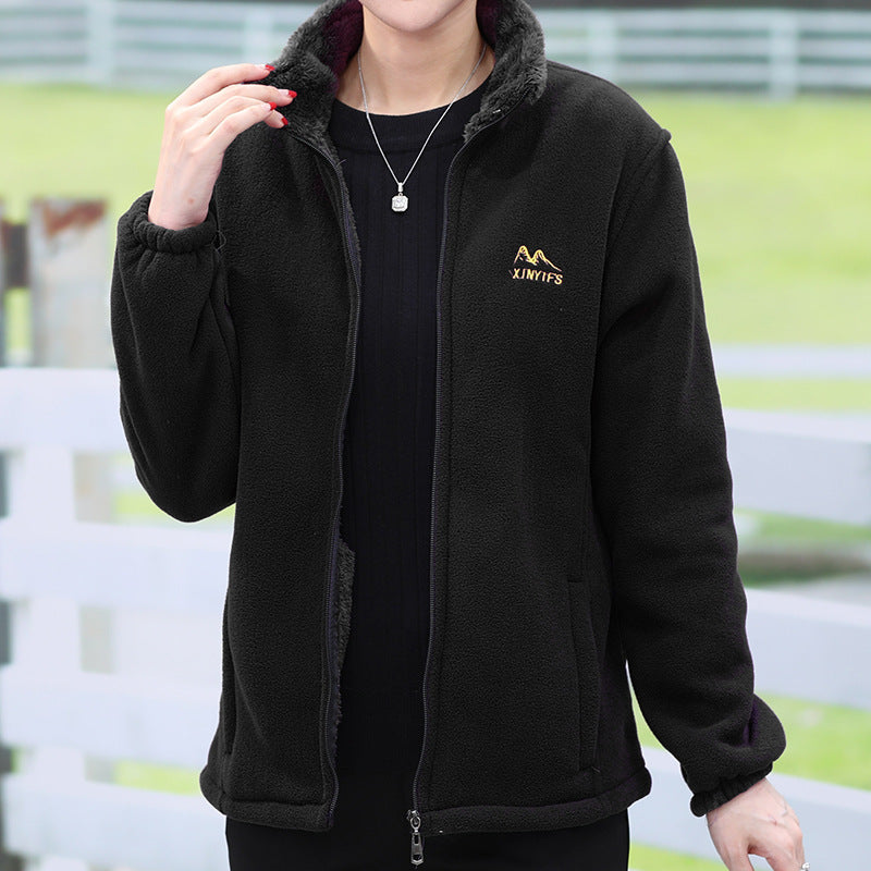 [XL-5XL] Damska gruba kurtka polarowa