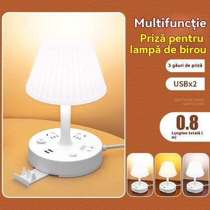 💡Πολυλειτουργικό νυχτερινό φως με ενσωματωμένο πολύπριζο: πρακτικό, κομψό και εξοικονομεί χώρο!