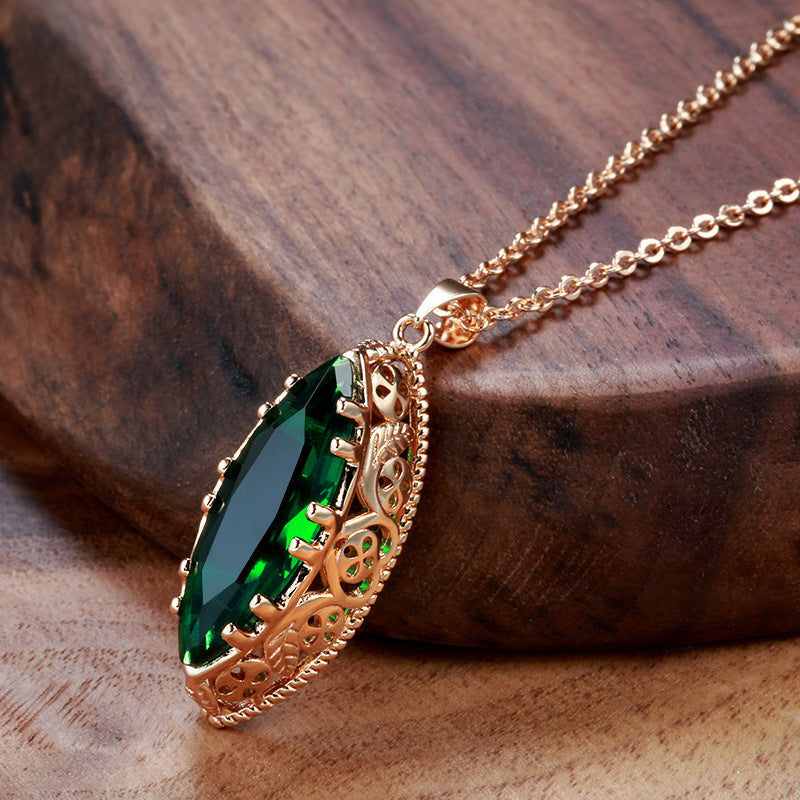 🔥Η χαμηλότερη τιμή για περιορισμένο χρονικό διάστημα🔥Μόδα τετράφυλλο τριφύλλι ανοιχτή καρδιά πολύτιμος λίθος κολιέ και σκουλαρίκια σετ