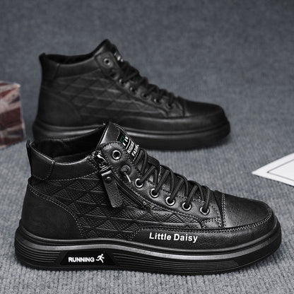 🔥【39-44】Ανδρικά Casual Ψηλά Αθλητικά Παπούτσια με Πλαϊνό Φερμουάρ