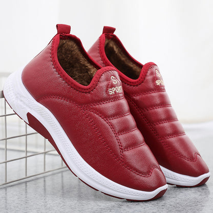 👢💗【35-41】Νέου στυλ Χειροποίητα Γνήσιο Δέρμα Αντιολισθητικές Γυναικείες Βαμβακερές Μπότες