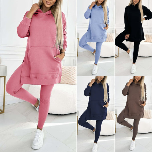 【S-3XL】Σετ κομψού γυναικείου φούτερ και παντελονιού