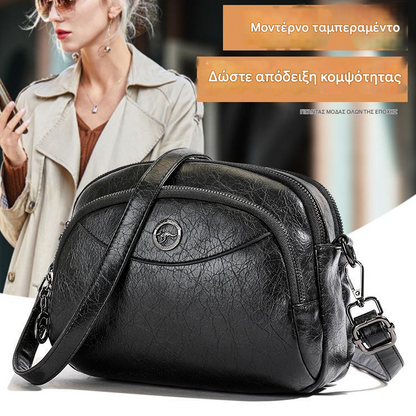 👏🎁Νέου στυλ Δερμάτινη τσάντα πολλαπλών στρώσεων υψηλής ποιότητας