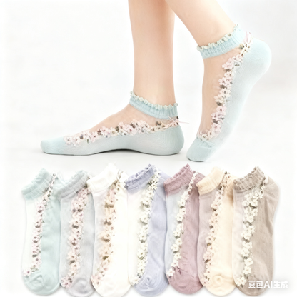 🔥Έκπτωση τελευταίας ημέρας -【7σε ζευγάρια】 καλοκαιρινές καλοκαιρινές κάλτσες που αναπνέουν Υλικό: βαμβάκι